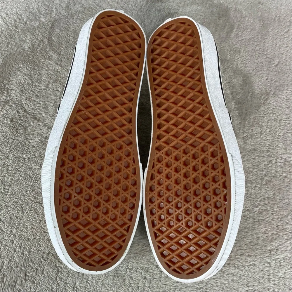 Vans Authentic Packing Tape Shoes Men 7.5 Women 9 White Black Canvas Sneaker NEW - Picture 9 of 10
